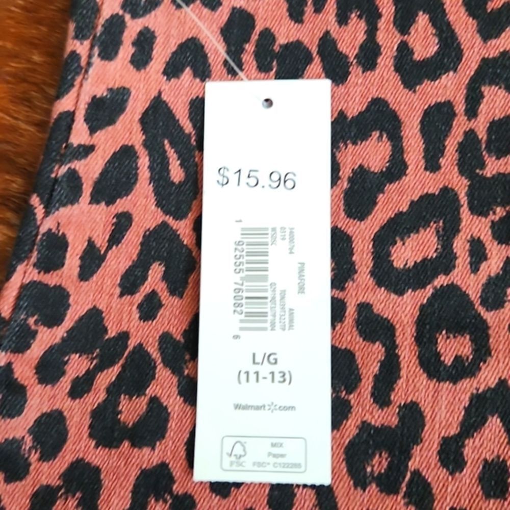 📣 No Boundaries Junior Leopard 🐆 Print Demin Romper Jumper Pockets 🆕 Large 😍 - Picture 5 of 5